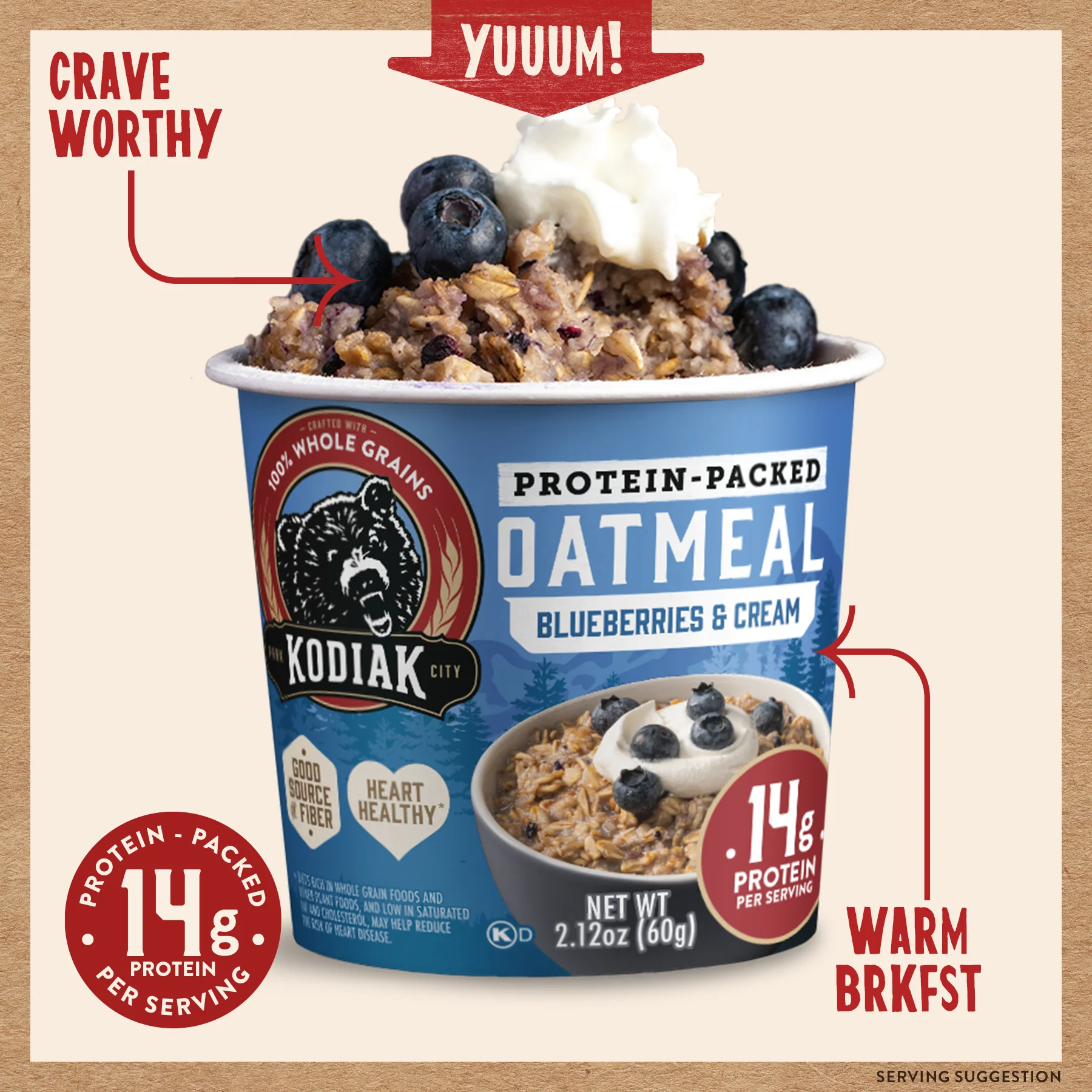 Blueberries & Cream Oatmeal Cup - Image 5