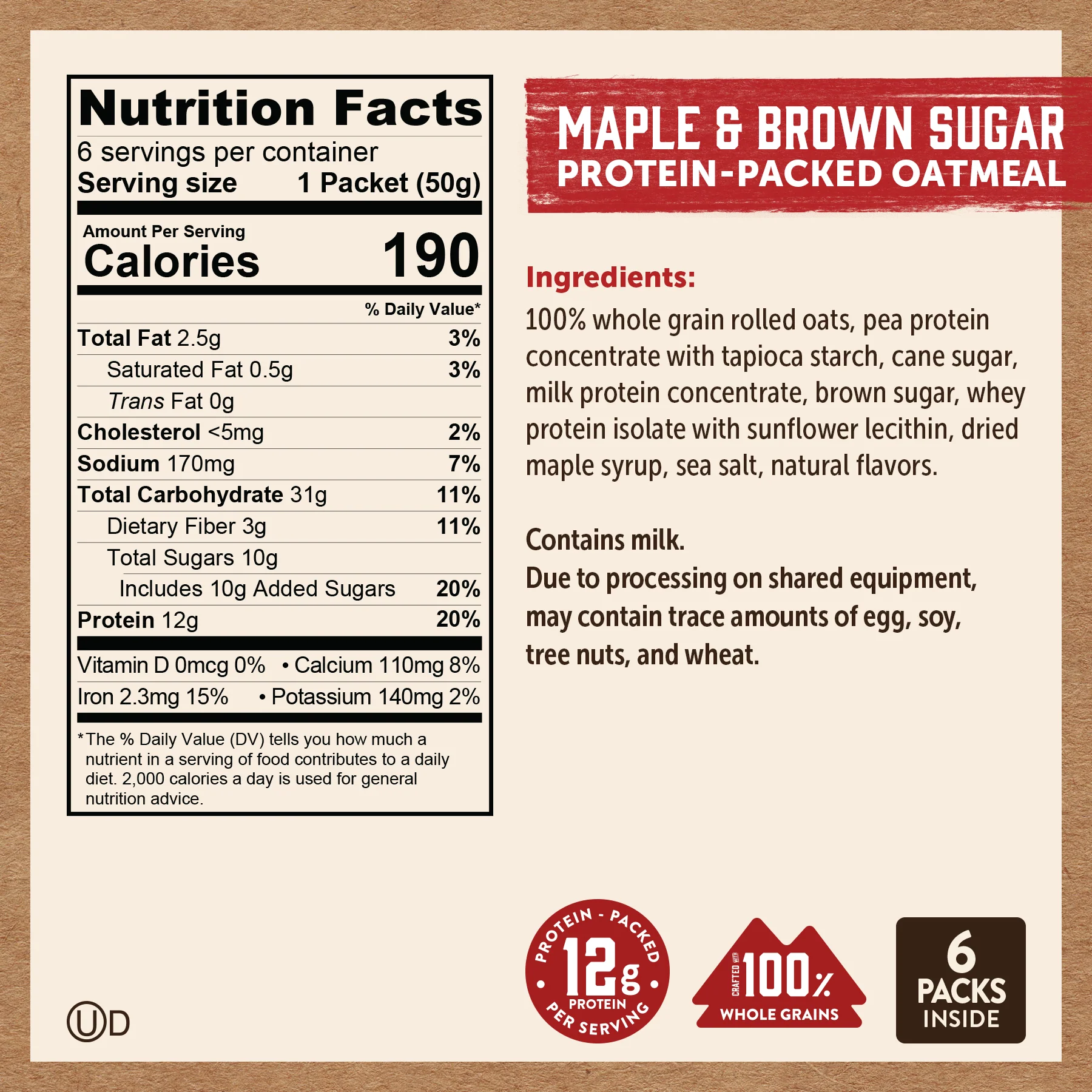 Maple & Brown Sugar Oatmeal Packets - Image 6