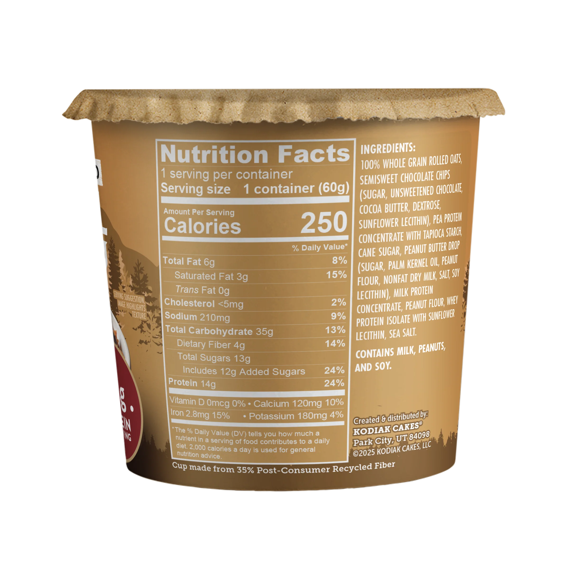 Peanut Butter Chocolate Chip Oatmeal Cup - Image 3